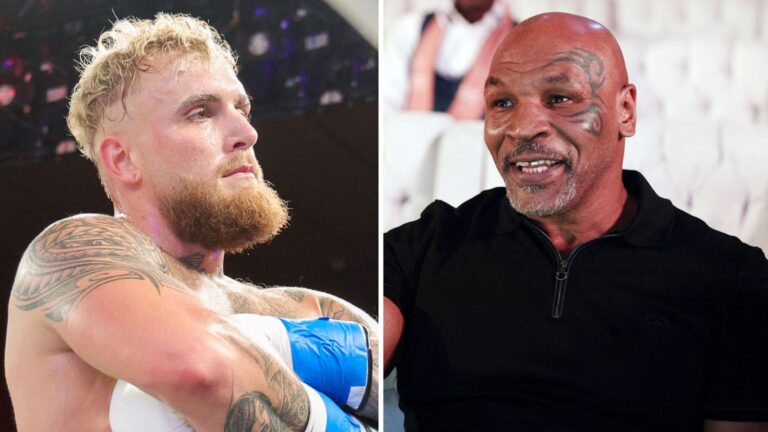 Jake Paul and Mike Tyson