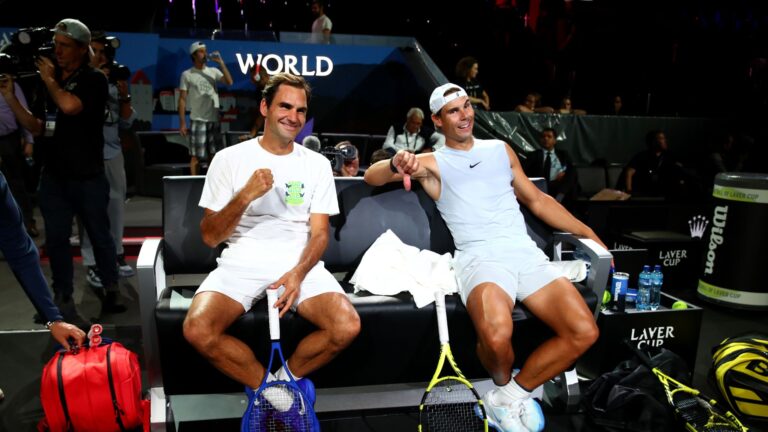  Rafael Nadal and Roger Federer 