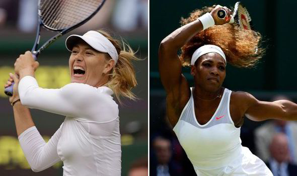 Serena Williams and Maria Sharapova