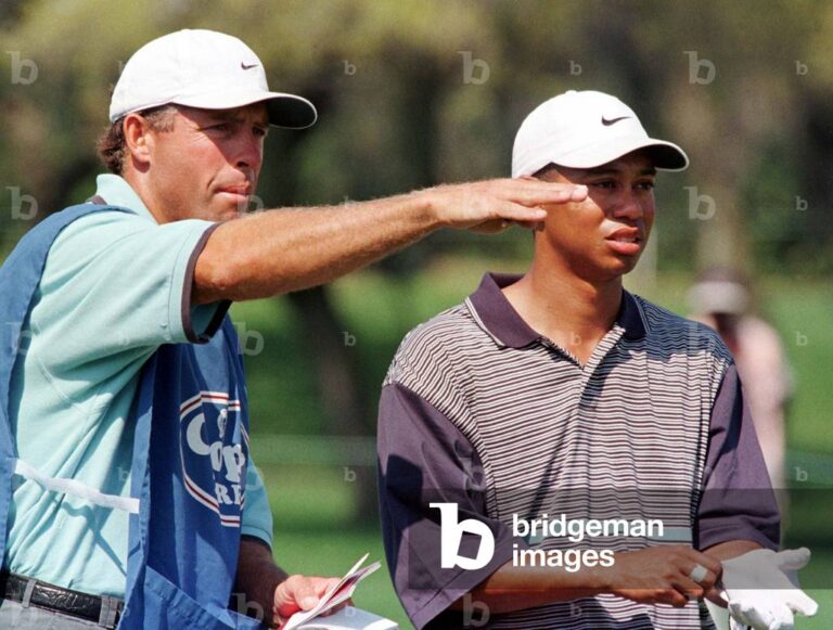 Steve Williams and Tiger Woods