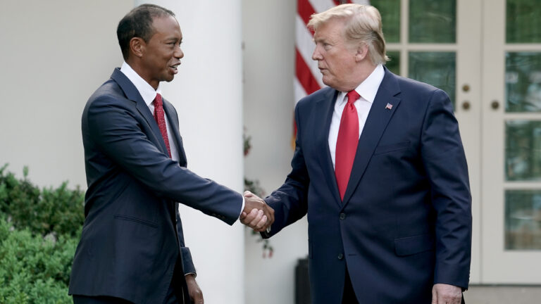 Tiger Woods Donald Trump